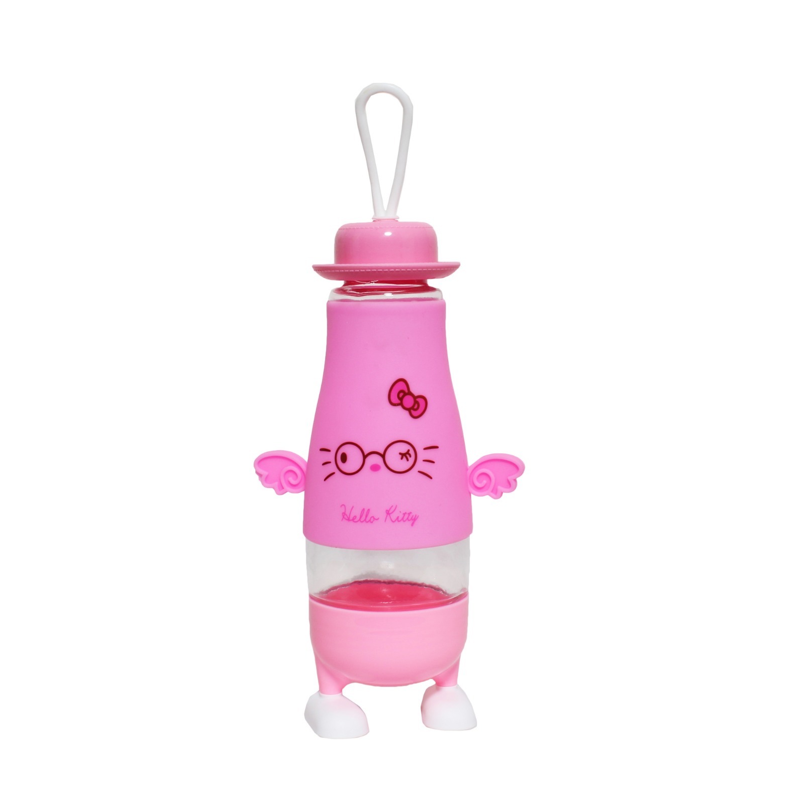 Hello Kitty Glass Silicon Bottle