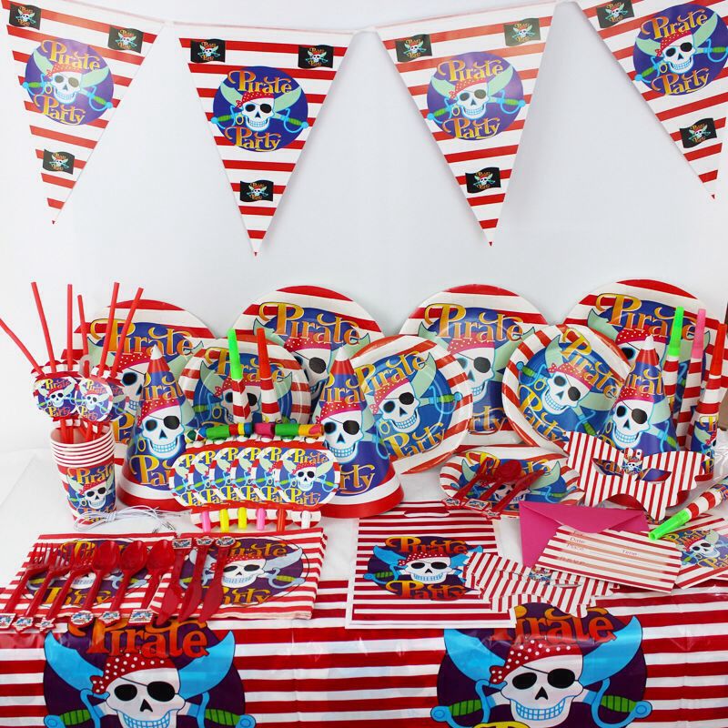 Pirate Party Pack - 68 Pieces