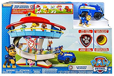 Paw Patrol Lookout Playset With 6 Pup Figures