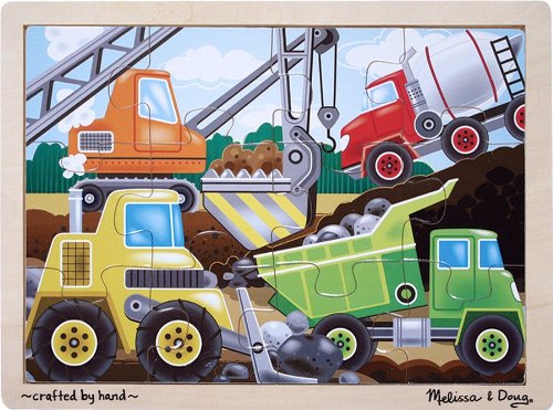 Construction Site Wooden Jigsaw Puzzle