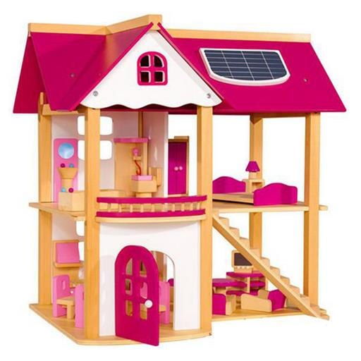 Wooden Pink Doll House