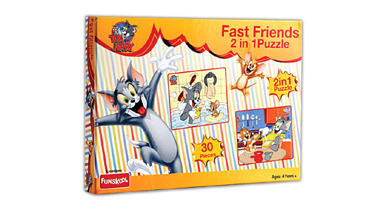 Fast Friends 2 in 1 Puzzle (30 Pcs)