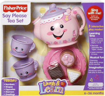 fisher price laugh and learn say please tea set