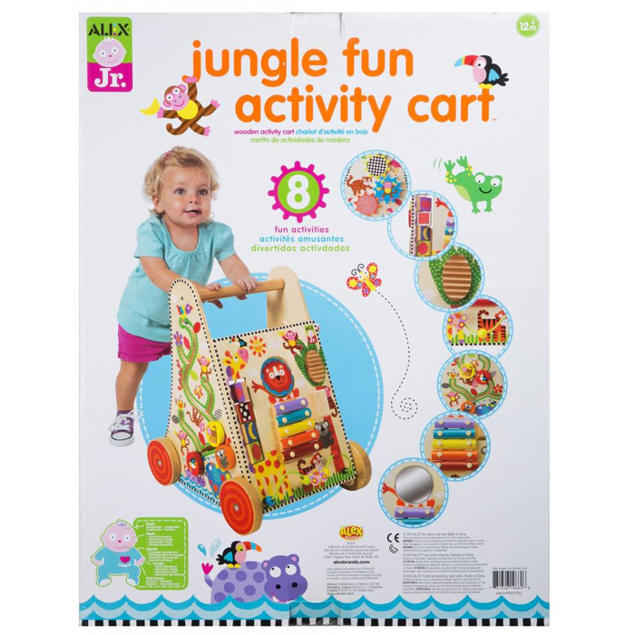 Jungle Fun Activity Wooden Cart walker