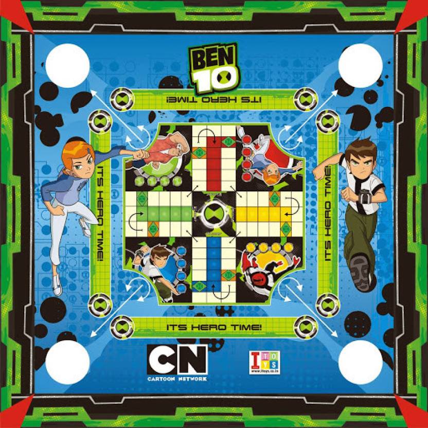 Ben 10 Omnivrse 2-in-1 Carrom Board with Ludo Board Game