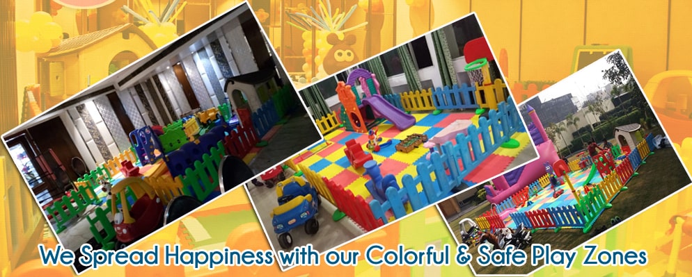 We spread happyness with our Colourful and safe play zones